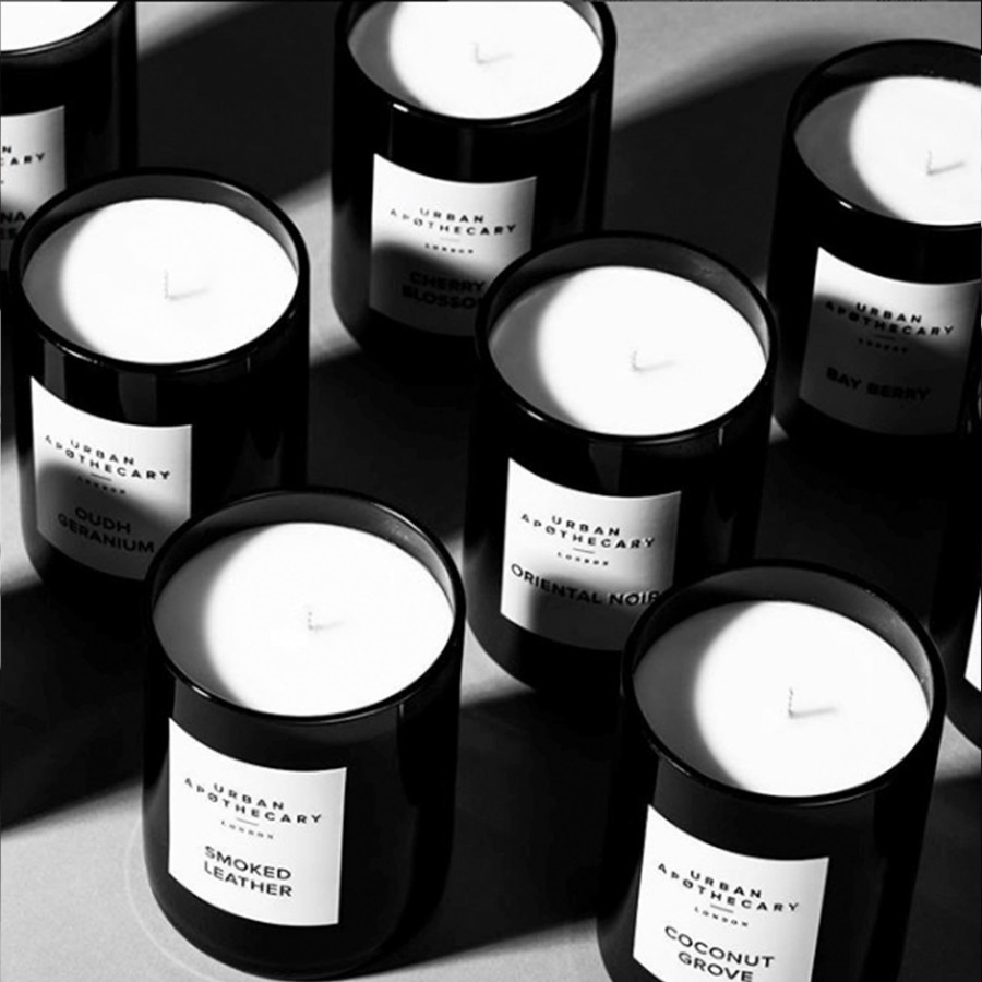 Home Urban Apothecary London | Smoked Leather Mini Candle