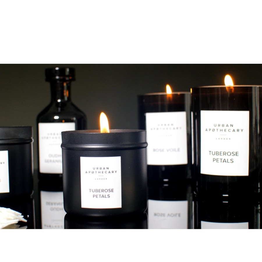 Home Urban Apothecary London | Tuberose Petals Travel Candle