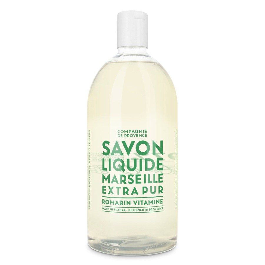 Beauty Compagnie de Provence | Liquid Marseille Soap Refill 33.8 Fl. Oz.-Revitalizing Rosemary