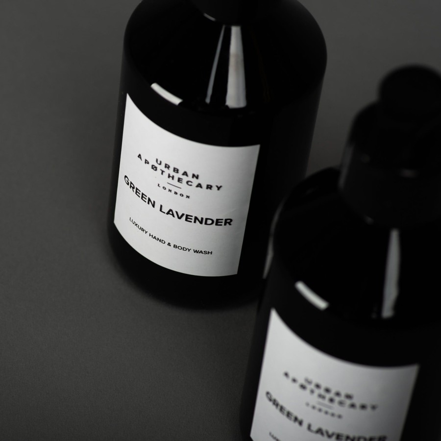 Beauty Urban Apothecary London | Green Lavender Luxury Hand & Body Wash + Hand & Body Lotion