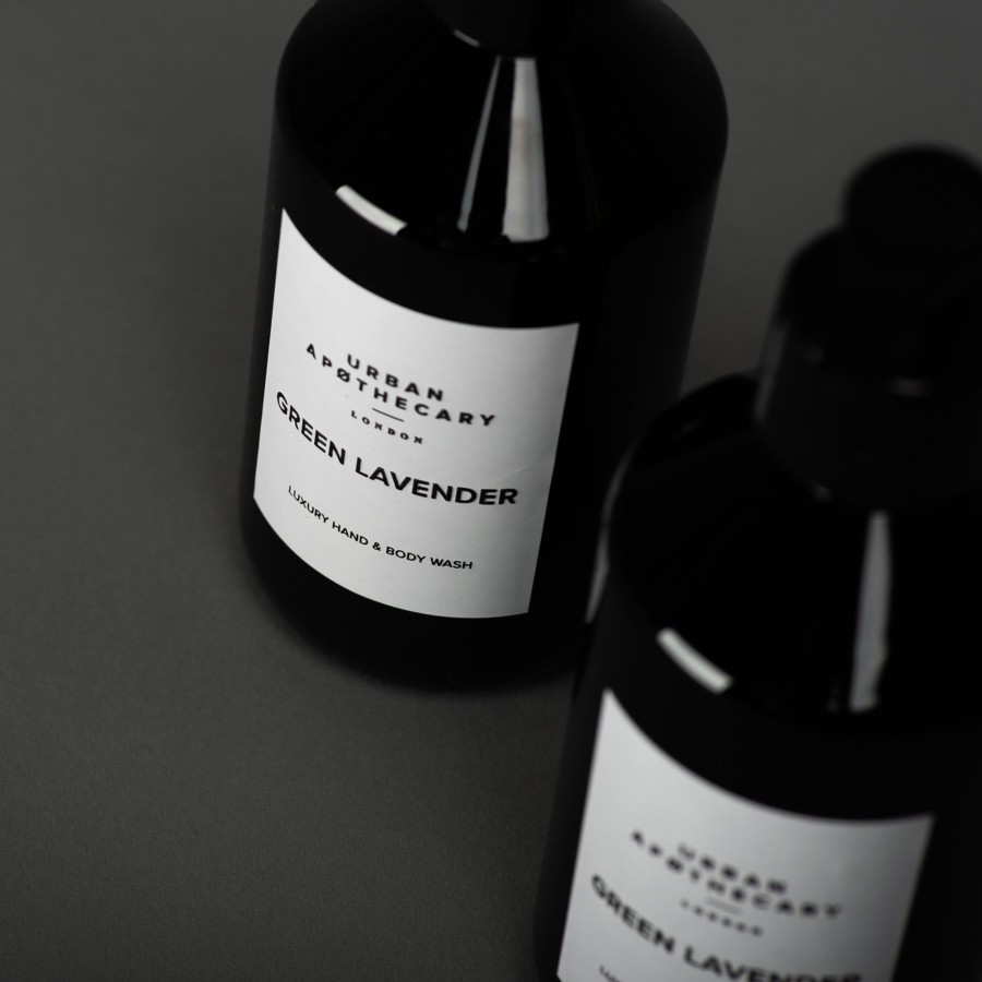 Beauty Urban Apothecary London | Green Lavender Luxury Hand & Body Wash + Hand & Body Lotion