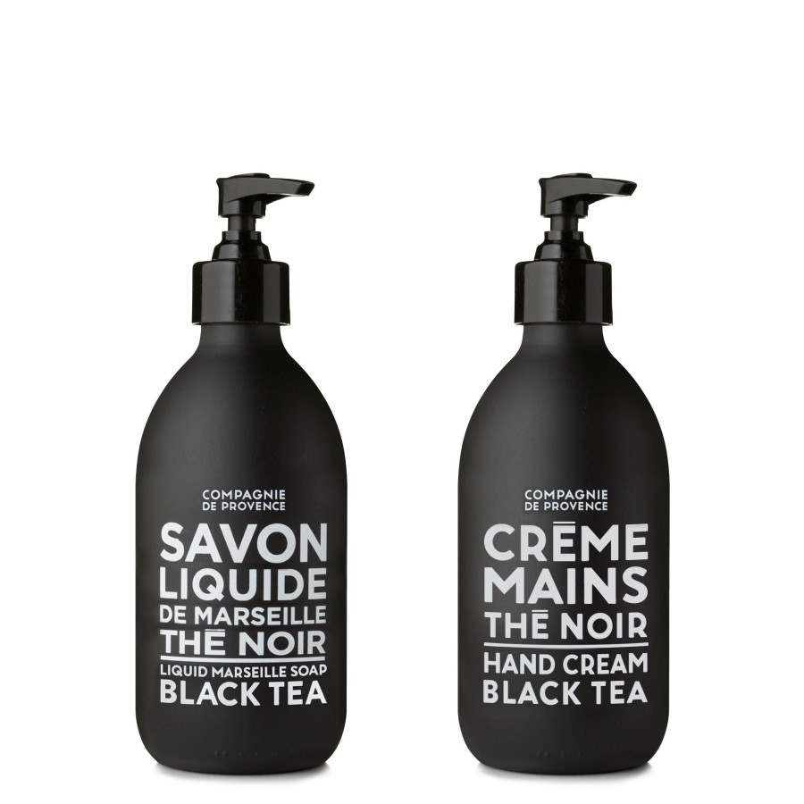 Beauty Compagnie de Provence | Liquid Marseille Soap & Hand Cream 10 Fl. Oz.-Black Tea