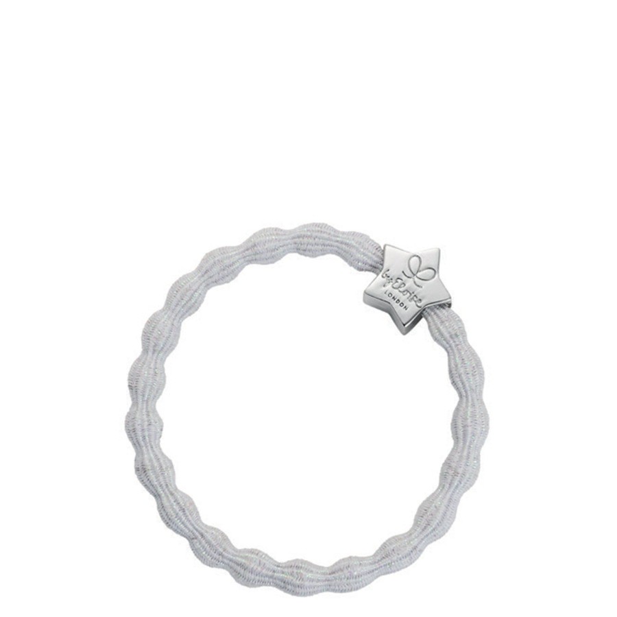 Accessories By Eloise | Metallic Silver Star-White