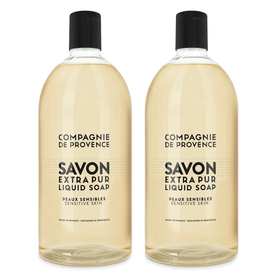 Beauty Compagnie de Provence | Liquid Marseille Soap Refill Set-Sensitive Skin