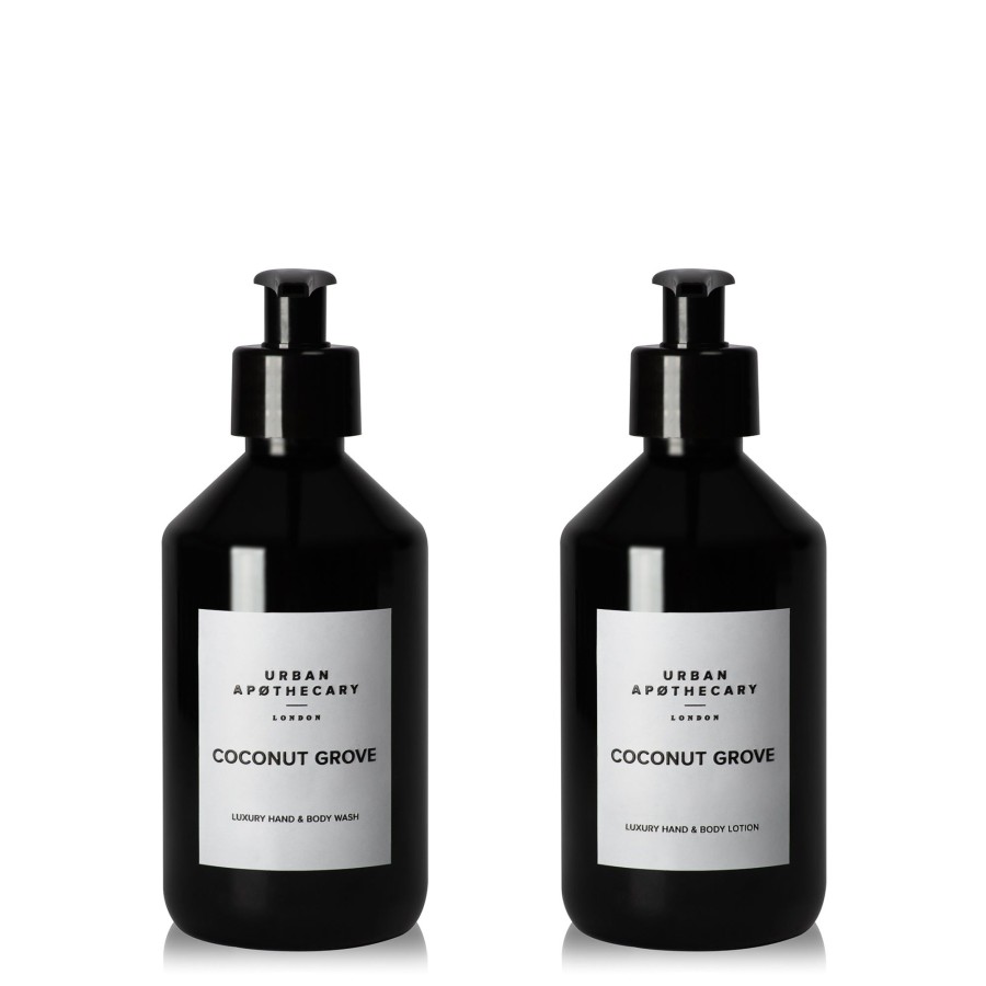 Beauty Urban Apothecary London | Coconut Grove Luxury Hand & Body Wash + Hand & Body Lotion