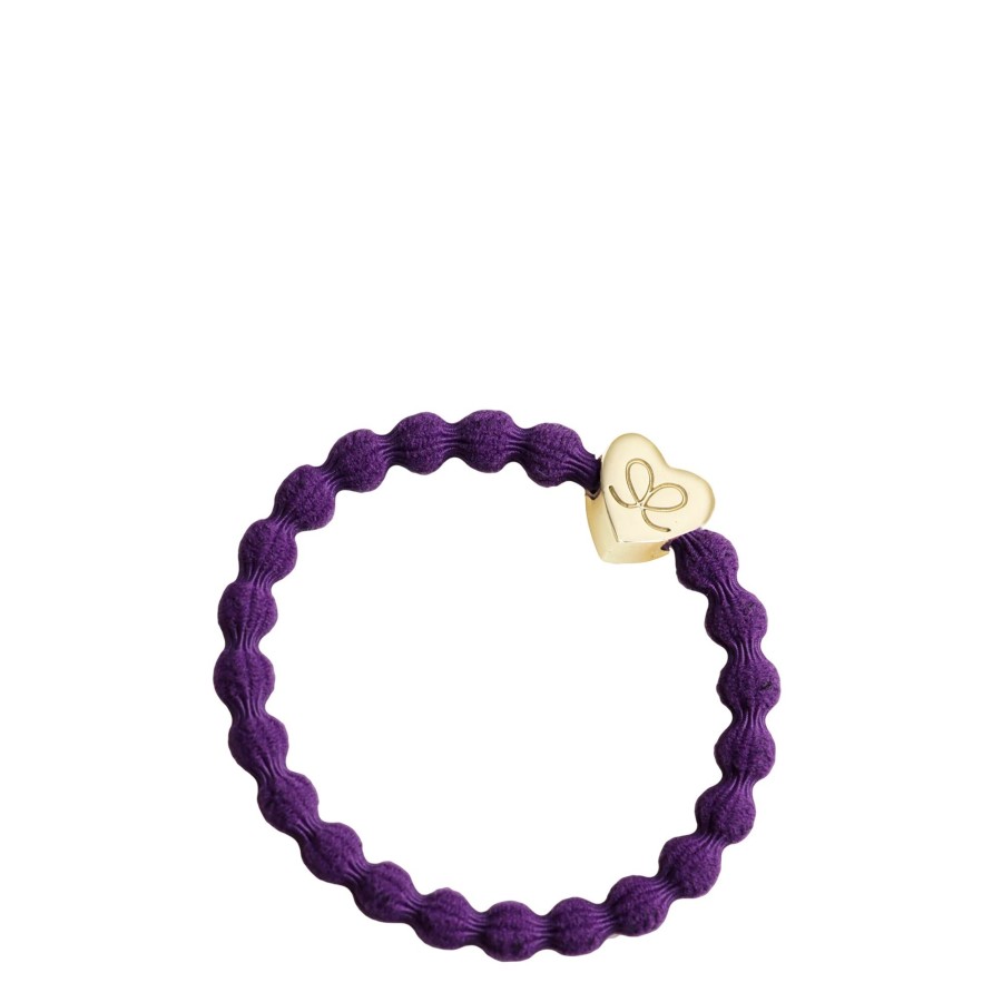 Accessories By Eloise | Gold Heart-Purple