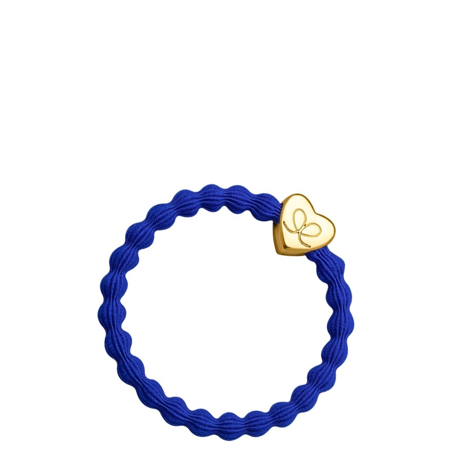 Accessories By Eloise | Gold Heart-Royal Blue