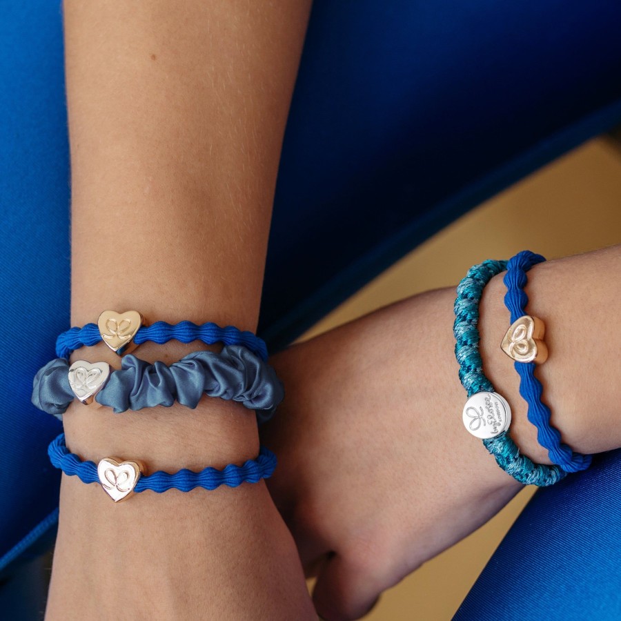 Accessories By Eloise | Gold Heart-Royal Blue