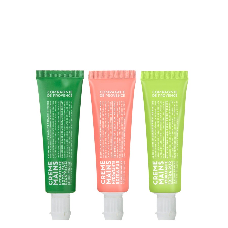 Beauty Compagnie de Provence | Citrus Travel Hand Cream Trio-Grapefruit, Rosemary & Verbena