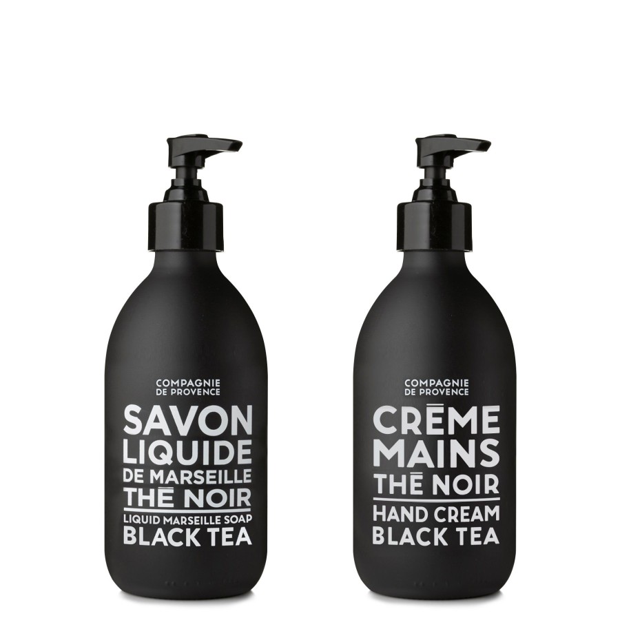 Beauty Compagnie de Provence | Liquid Marseille Soap & Hand Cream 10 Fl. Oz.-Black Tea