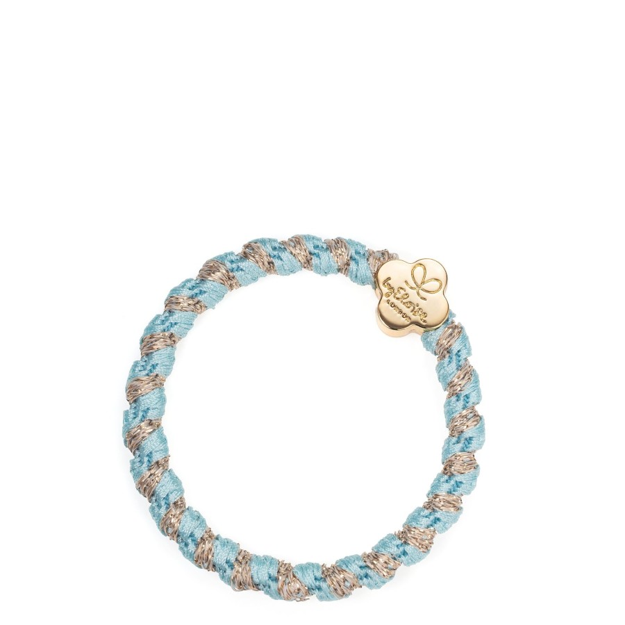 Accessories by Eloise | Woven Gold Quatrefoil-Peppermint