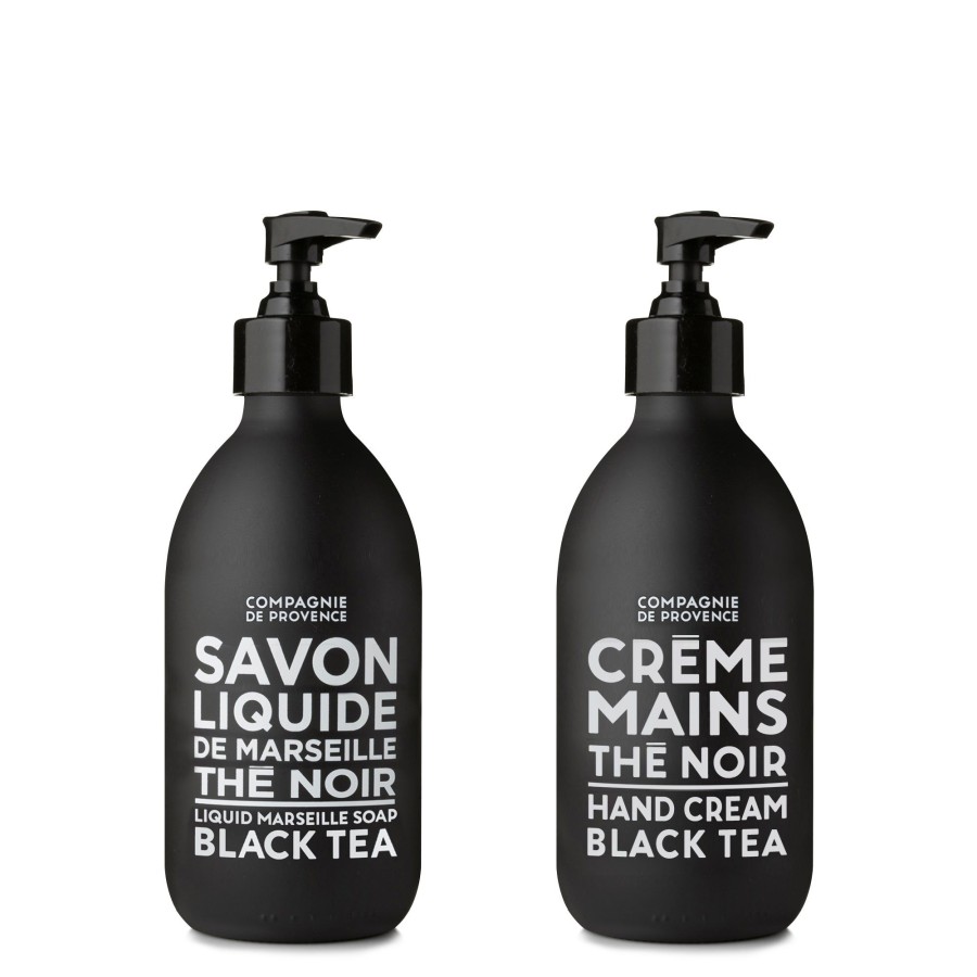 Beauty Compagnie de Provence | Liquid Marseille Soap & Hand Cream 10 Fl. Oz.-Black Tea