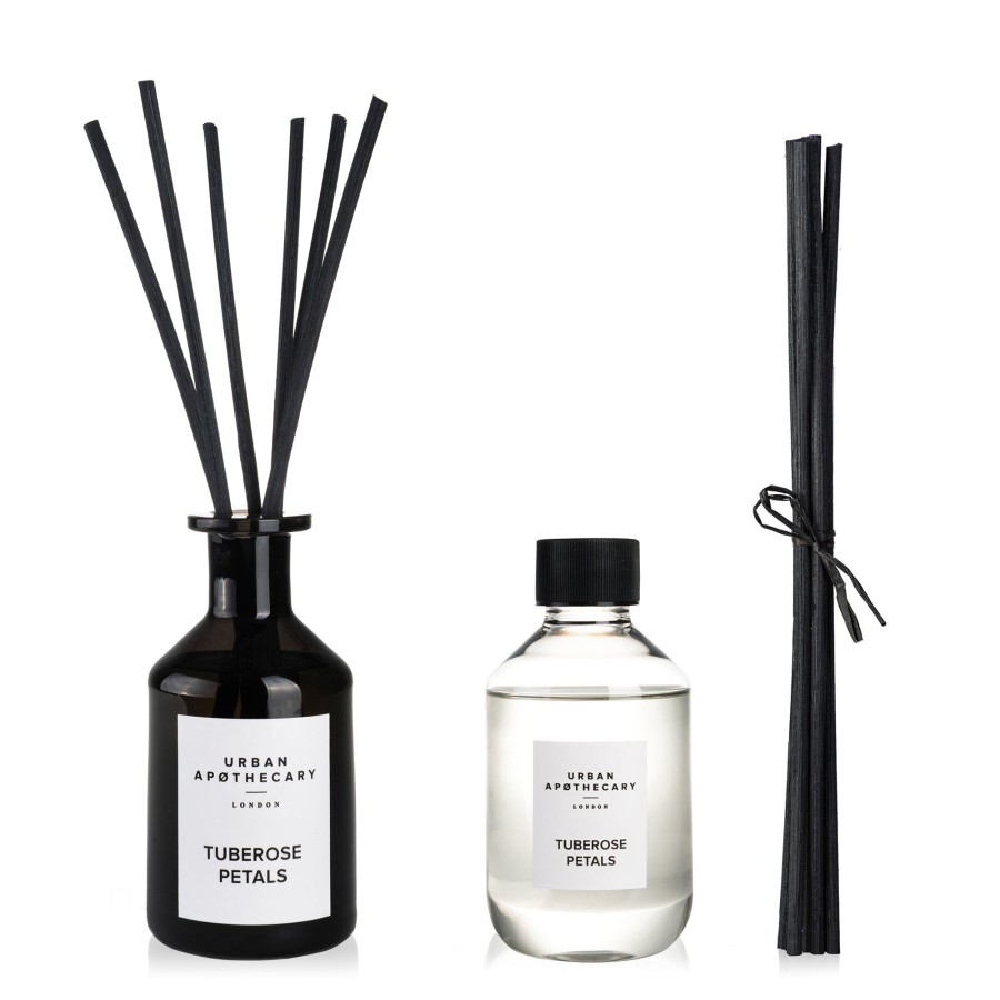 Home Urban Apothecary London | Tuberose Petals Luxury Diffuser & Refill