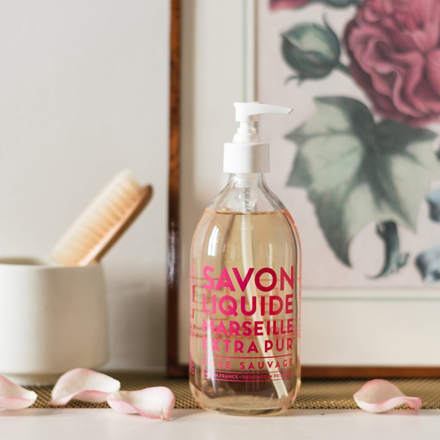 Beauty Compagnie de Provence | Liquid Marseille Soap & Refill Set-Wild Rose